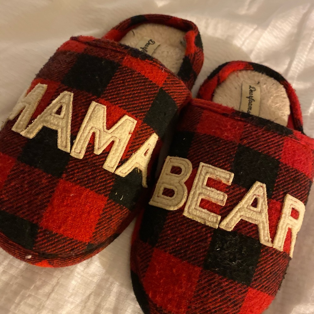 Mama bear dear foam slippers